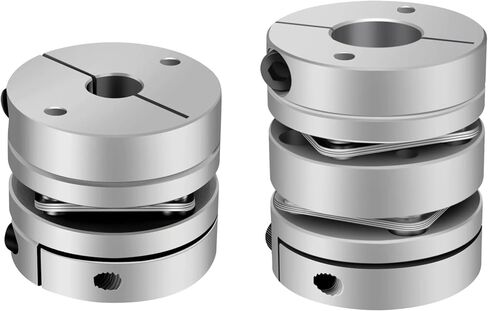 D44L35 Aluminium Alloy D44L35 Single Diaphragm اقتران مفصل مرن D44mm L35mm Ball Screw Step Servo Motor Computer FA Parts 1PCS (11x19) in Saudi Arabia