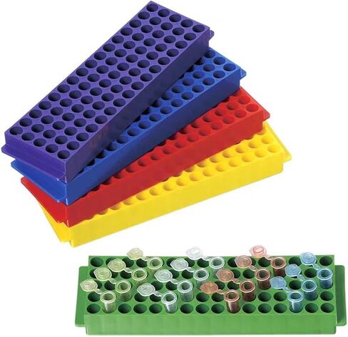 1PC LAB 80 ثقوب البلاستيك 0.2 مل/1.5 مل/2 مل من جانب مزدوج الثقوب مختلفة الثقوب حامل أنبوب الطرد المركزي رف الطرد المركزي in Saudi Arabia
