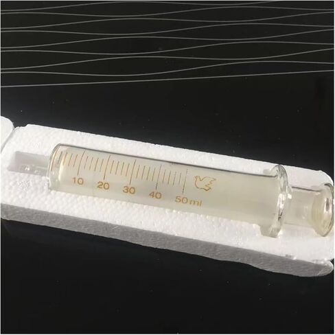 Lab Disposable Glass Syringe Glass Liquid Injector Transfer Pipette Sampler(100mL 1pc) in Saudi Arabia