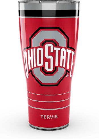 Tervis Traveler Ohio State Buckeyes - MVP Triple Walled Tumbler Cup Cupts يحافظ على المشروبات الباردة والساخنة ، 20 أوقية ، الفولاذ المقاوم للصدأ in Saudi Arabia