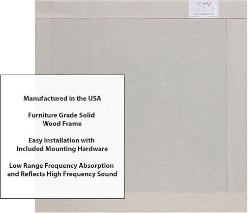 ATS ACOUSTICS BASS TREL LOW Range Range Excoring Echo تقليل الاستوديو اللوحة الصوتية 24 "× 24" × 4 "(الكتان) in Kuwait