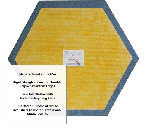 لوحة ATS Acoustics Hexagon - 24 '× 1' (الأزرق الفاتح) in Kuwait