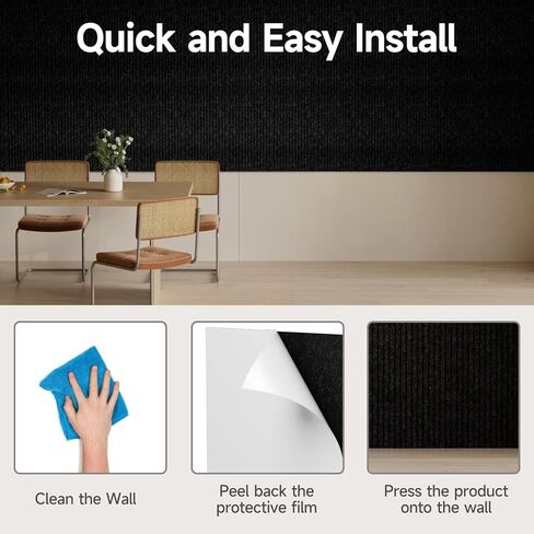 لوحات صوتية صوتية صوتية كبيرة للجدران/لاصق ذاتي ، تمتص صوت الألياف الكثيفة لإلغاء الضوضاء وتقليل التخفيف من الصوت الزخرفي (بني ، 8 حزمة-حزمة 64 متر مربع) in Kuwait