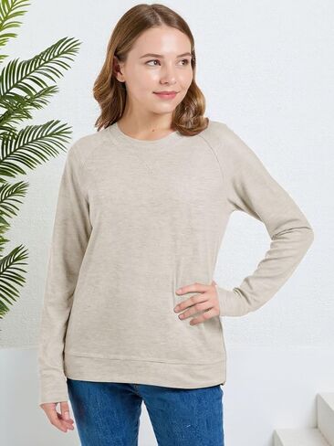 Girls Fashion Shirts Long Sleeve Trendy Tshirt Kids Cute Fall Tops Crewneck Basic Tees in Kuwait