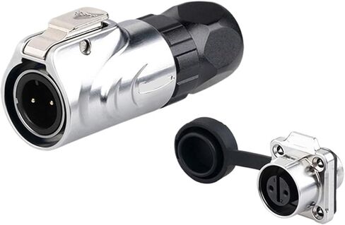 LP12 Metal Flange Aviation Plug 2 3 4 5 7 8 core All Metal Micro Panel Mount Connector(3 core) in Saudi Arabia