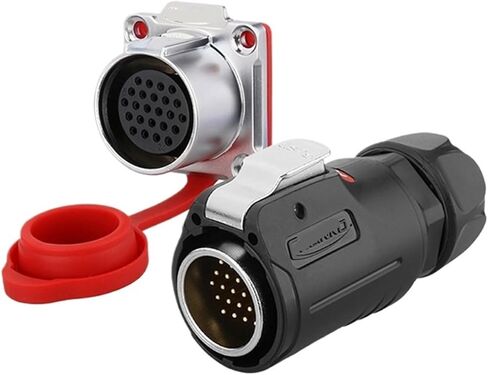 LP-24 Signal Connector 24 core Multi-PIN Multi-core Aviation Plug Industrial Waterproof Aviation Plug Socket(Male Plug) in Saudi Arabia
