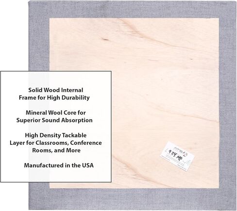 ATS ACOUSTICS ACOUSTIC ACOUSTIC PANE 24 "× 24" × 2 "امتصاص الصوت الاحترافية جودة لوحة الجدار in Kuwait