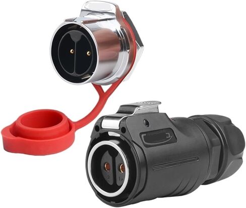 Locking Wire Type Welding-Free 2-core LP24 Wire and Cable Fast Power Connector Industrial Waterproof Aviation Plug and Socket(Butt Male) in Saudi Arabia