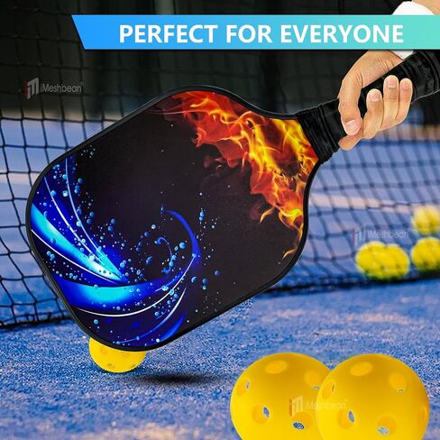 Pickleball Paddles ، مجداف الألياف الزجاجية السطحية ، مضربات مجداف العسل ، وضربات مجداف خفيفة ، ومسافة مريحة ، وماء المخلل للمبتدئين والمبتدئين in Saudi Arabia