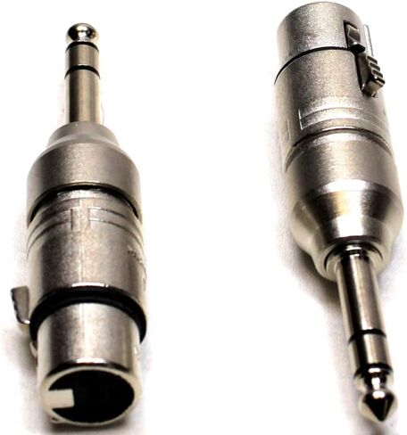 (2) Two Genuine NEUTRIK NA3FP - XLRF Female to 1/4" TRS Stereo Male Adapter in Saudi Arabia
