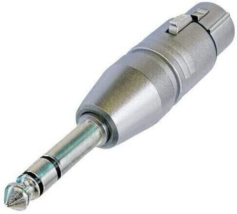 (2) Two Genuine NEUTRIK NA3FP - XLRF Female to 1/4" TRS Stereo Male Adapter in Saudi Arabia