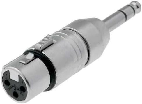 (2) Two Genuine NEUTRIK NA3FP - XLRF Female to 1/4" TRS Stereo Male Adapter in Saudi Arabia