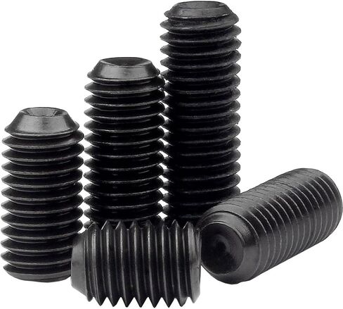 MonsterBolts - #10-32 x 1/2" Cup Point Set Screws, ASME B18.3, Alloy Steel, Black Oxide, 10 Pack in Saudi Arabia