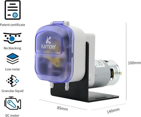 1PCS KDS DIY Peristaltic Pump 12V/24V محرك لمضخة الجرعات التحليلية المختبر عالية التدفق 4 لون 340-380 مل/دقيقة (KDS -FE-3-N16B) in Saudi Arabia