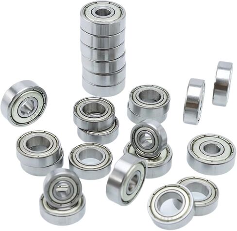 5pcs Miniature Ball Bearing 608ZZ 1x3x1 3x7x3 4x7x2.5 4x8x3 5x8x2.5 5x10x4 RC Car Skates Carbon Steel Deep Groove Small Bearings(ID4x8x2) in Saudi Arabia