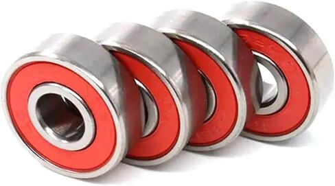 10pcs 608 2rs 8x22x7mm ألواح التزلج الأحمر عجلات ABEC-9 مهاوي مصغرة الأدوات تزلج محامل الصلب in Saudi Arabia
