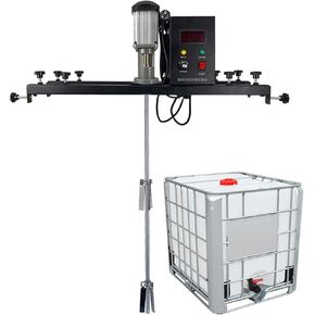 1 طن آلة تحريك الطلاء IBC - تحريك أسطوانة برميل تجاري ، خلاط دبابات كهربائي 980W مع شماعات الدعم لمحرض الحبر Slivolver in Kuwait