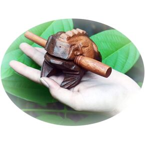 Frog guiro wood block musical instrument Percussion Musical Instrument Perfect size Natural Wood Güiro Frog. (5.5 inches-14.0 cm.) in Kuwait