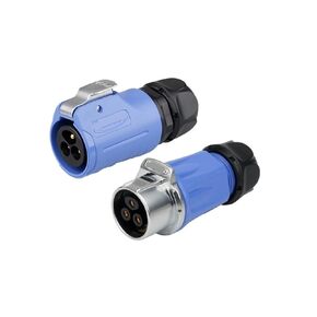 LP20 Waterproof Aviation Plug 3 core 2 Male and Female Fast Power Connector Screw Crimping Lock Wire Type(3 core 2 Holes Regular) in Kuwait