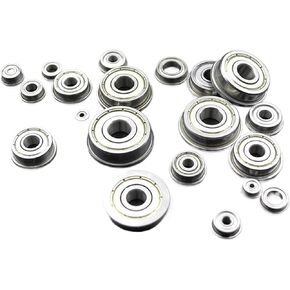 10pcs Flanged Bearings 2mm 3mm 4mm 5mm 6mm 7mm 8mm 9mm Bore MF115 MF52 F608 MF105 MF106 F695 F688 ZZ Ball Bearing with Flange(10x19x5mm) in Saudi Arabia