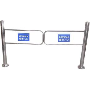 الفولاذ المقاوم للصدأ الباب في اتجاه واحد الأرجوحة | ممر متين وبوابة السلامة للمشاة لمحلات السوبر ماركت والمصانع والحدائق | 90 × 97 سم التصميم الثقيل in Kuwait