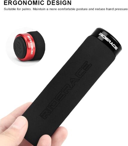 Bike Handlebar Grips Lock-On Bike Grips - Premium Soft Foam Handlebar Grips with Secure Clamp, Non-Slip Comfort for Mountain Bikes/BMX/Cruisers in Saudi Arabia