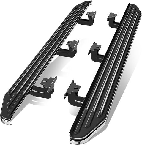 Auto Dynasty Running Boards for 2011-2023 Jeep Grand Cherokee Dodge Durango, 6.5" Pair of Stainless Steel Side Steps Nerf Bars, Exc SRT/Trail Hawk Model, 6.5" x 69" Step Bars, Polished in Saudi Arabia