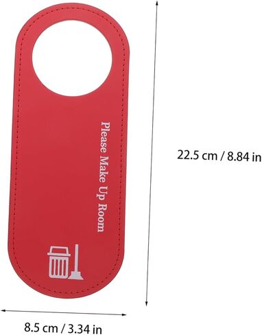 2pcs double -side لا تزعج العلامة ، شماعات الباب الجلدية لبندق غرفة نوم المنزل in Kuwait