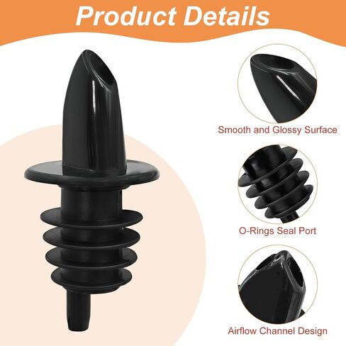 Snow Cone Syrup Bottle Pour Spouts & Liquor Pourers,30 Pcs Leak-Proof Dispenser Accessories with Cup Covers for Alcohol, Bartending and Snow Cone Syrups in Saudi Arabia