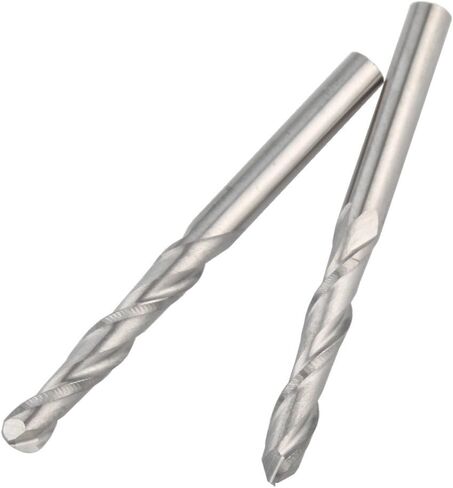 10pcs 3.175/4/6/8mm shank 2 flute ball nose milling cutter cnc router bit wood bit carbide end mill (6.0x17) in Kuwait