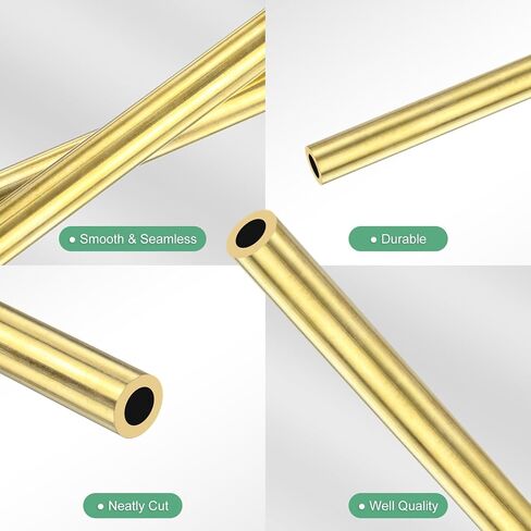 1 pack 300mm النحاس النحاس ، 12 مم OD 1mm سماكة الجدار H62 النحاس الأنابيب سلس للبناء/صياغة/صياغة DIY ، أنبوب مستقيم معدني [0.47x0.04x11.81in] in Kuwait