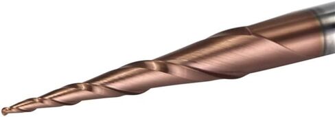 5pcs 4mm 6mm Shank HRC62 Coated D4 D6 Solid Carbide Ball Nose Tapered End Mills Router Bits CNC Taper Wood Metal Cutters Cone Mill(5PC-R1.5-30.5-75-D6) in Saudi Arabia