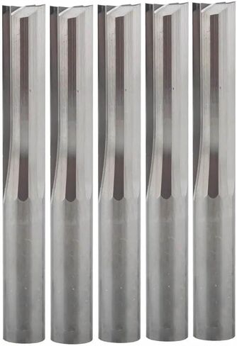 5pcs 6mm شانك اثنين من المزامير أجهزة التوجيه المستقيمة لخشب CNC قواطع نقش مستقيمة كاربيد طاحونة قطع in Saudi Arabia