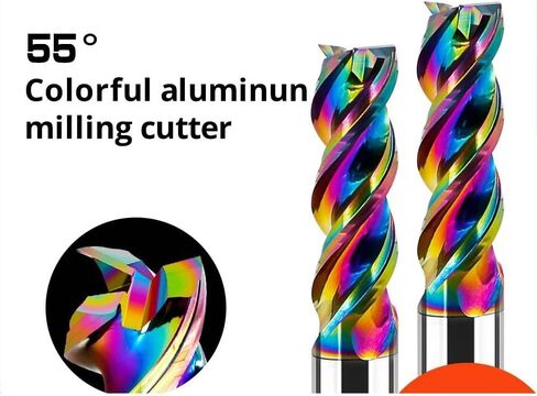 8mm 10mm Shank HRC55 Milling Cutter for Aluminum End Mill Carbide Tungsten Steel Milling Tools Router Bit 3F for CNC Machine(20xD20x150L-3F) in Saudi Arabia
