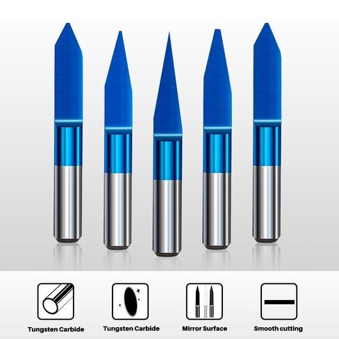 4/6mm Shank PCB Engraving Bits Flat Bottom Milling Cutter 15-90 Degrees V Shape Carbide End Mill 3D CNC Router Tool(4x0.1x60) in Saudi Arabia