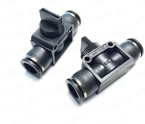 1 PCS Manual Valve HVFF Valve HVU Quick Air Connector HVFF 1/4 ، HVFF3/8 ، HVFF1/2 One-Touch Pneumatic Valve (9.52mm) in Saudi Arabia