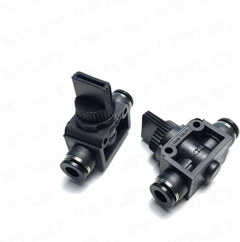 1 PCS Manual Valve HVFF Valve HVU Quick Air Connector HVFF 1/4 ، HVFF3/8 ، HVFF1/2 One-Touch Pneumatic Valve (9.52mm) in Saudi Arabia