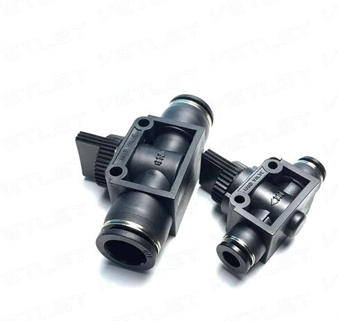 1 PCS Manual Valve HVFF Valve HVU Quick Air Connector HVFF 1/4 ، HVFF3/8 ، HVFF1/2 One-Touch Pneumatic Valve (9.52mm) in Saudi Arabia