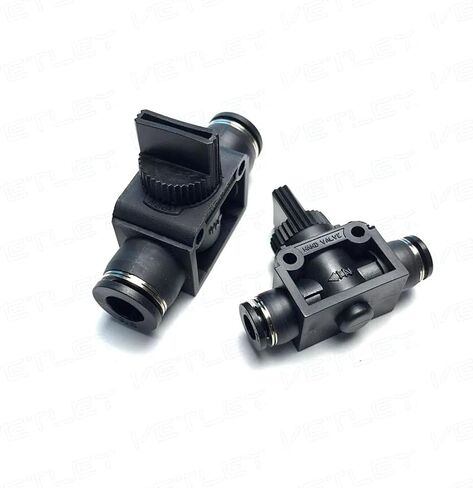 1 PCS Manual Valve HVFF Valve HVU Quick Air Connector HVFF 1/4 ، HVFF3/8 ، HVFF1/2 One-Touch Pneumatic Valve (9.52mm) in Saudi Arabia
