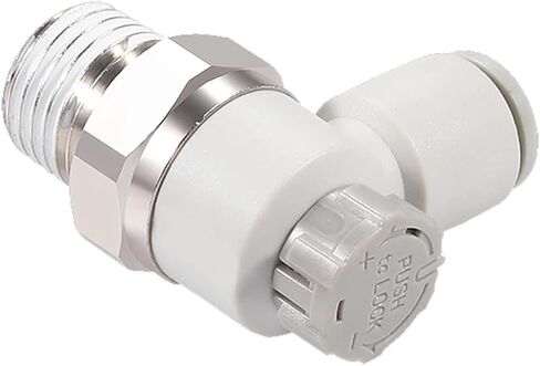 1 PCS AS1201F AS2201F 3201F speed controller with one-touch connector outlet throttle valve pneumatic connector(M5-04A) in Saudi Arabia