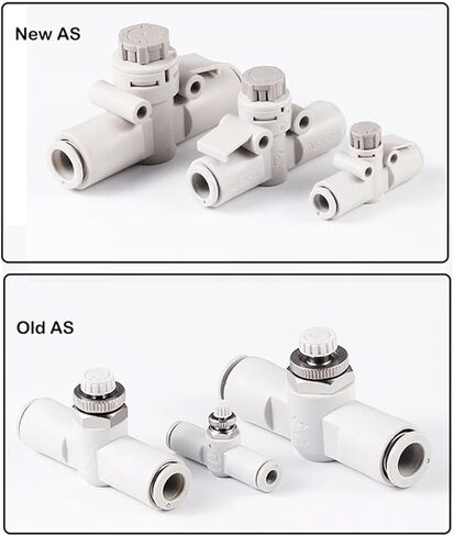 6 PCS صمام أنبوب خانق/أنبوب العادم صمام خنق AS1001F/2001F/2051F/3001F-04/06/08/10/12 (2001F-04 (Old)) in Kuwait