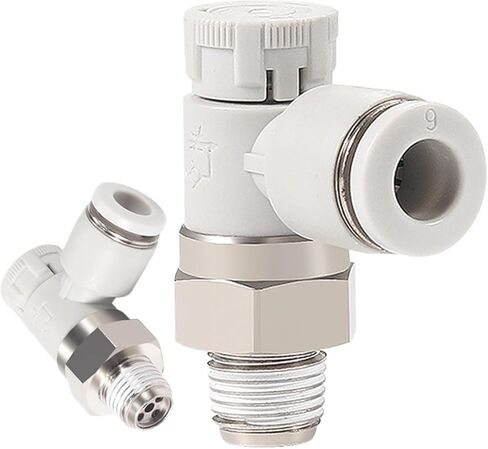 1 Pcs PTL pneumatic joint cylinder throttle valve push lock joint PTL4-01A-M/6-01A pneumatic speed regulating valve(PTL4-01A-M) in Kuwait