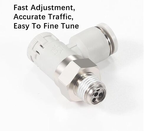 1 Pcs PTL pneumatic joint cylinder throttle valve push lock joint PTL4-01A-M/6-01A pneumatic speed regulating valve(PTL4-01A-M) in Kuwait