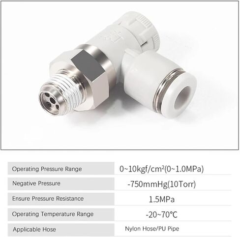 1 Pcs PTL pneumatic joint cylinder throttle valve push lock joint PTL4-01A-M/6-01A pneumatic speed regulating valve(PTL4-01A-M) in Kuwait
