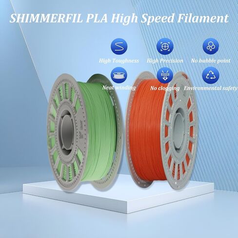 خيوط الطابعة ثلاثية الأبعاد ، خيوط PLA عالية السرعة ، دقة الأبعاد +/- 0.03 مم ، PLA ، PLA 1 كجم (2.2 رطل) لكل لفة ، تناسب معظم طابعات FDM 3D (أصفر برتقالي) in Kuwait