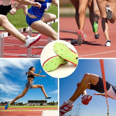 3/16 Inch Track Spikes, 120 Pieces Steel Shoe Spikes Replacements and Spike Wrench for Sports Running Track Shoes in Kuwait