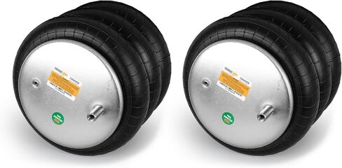 2 pack of TORQUE Triple Convoluted Air Spring Bag (Replaces Firestone 8008, W01-358-8008, Hendrickson S-11637, C-11637) (2 x TR8008) in Saudi Arabia