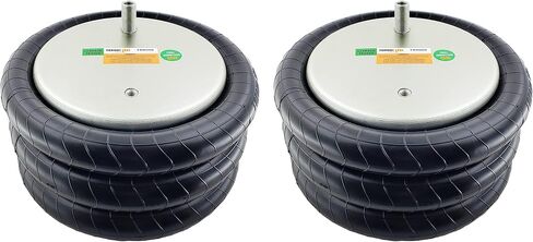 2 pack of TORQUE Triple Convoluted Air Spring Bag (Replaces Firestone 8008, W01-358-8008, Hendrickson S-11637, C-11637) (2 x TR8008) in Saudi Arabia