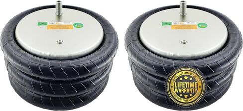 2 pack of TORQUE Triple Convoluted Air Spring Bag (Replaces Firestone 8008, W01-358-8008, Hendrickson S-11637, C-11637) (2 x TR8008) in Saudi Arabia