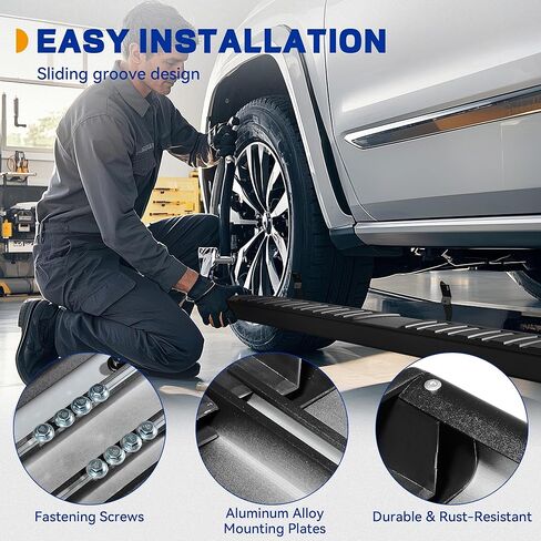 6.5 بوصات تشغيل لوحات متوافقة مع 2019-2025 دودج رام 1500 رباعي الكابينة/كابينة ممتدة على غرار الجسم الجديد (غير مناسب 1500 كلاسيكي) ، الجانبية NERF BARS SIDE BANS in Kuwait